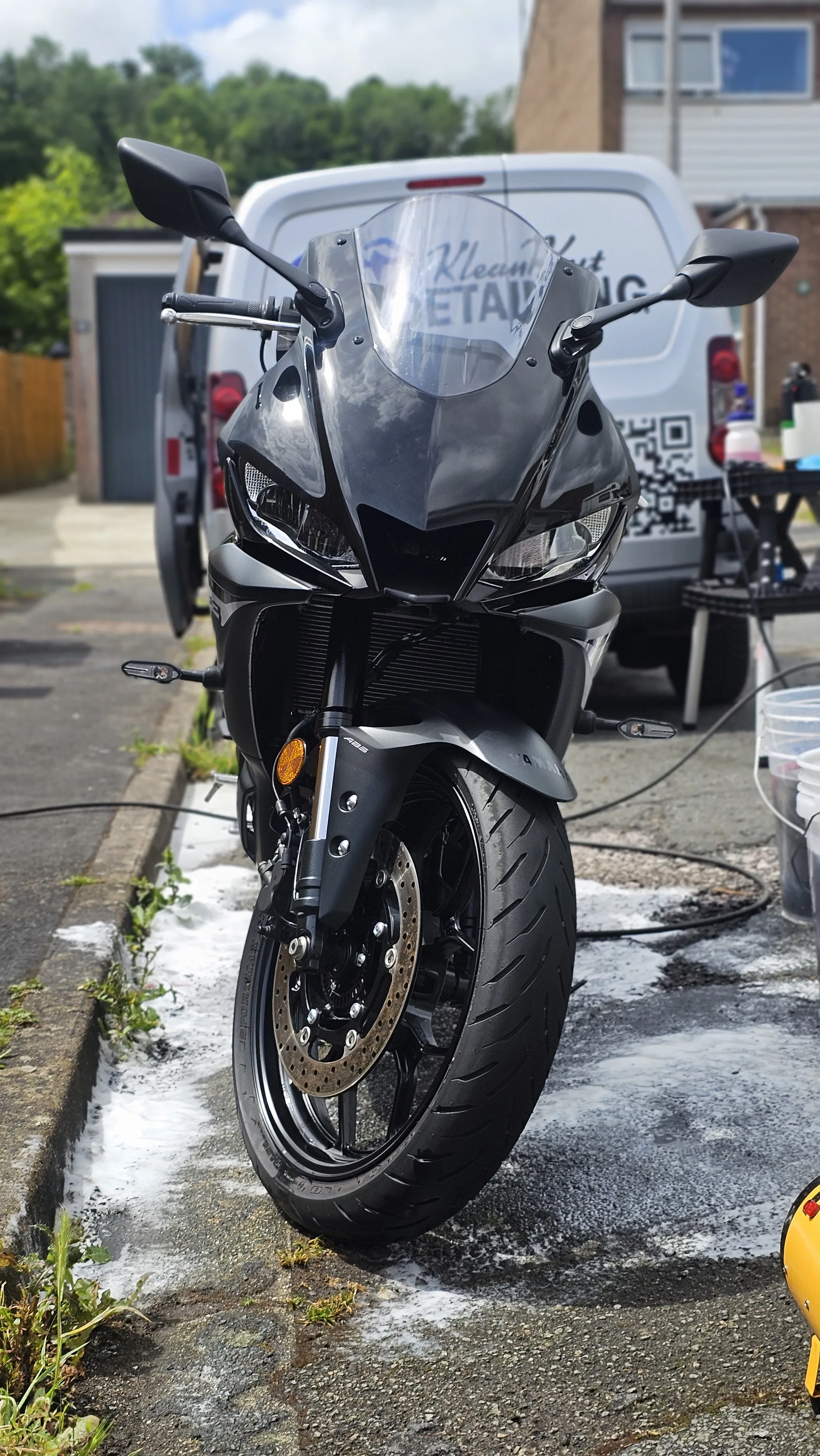 Motorbike detailing after 2 in Plymouth
